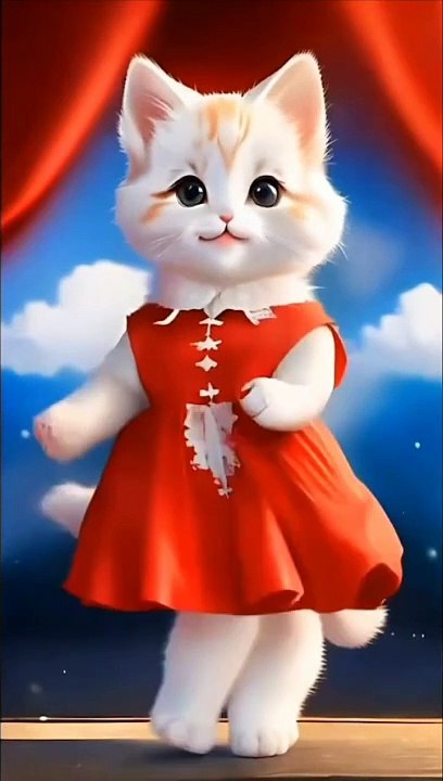Funny cat dance♥️♥ DM for credit or remove