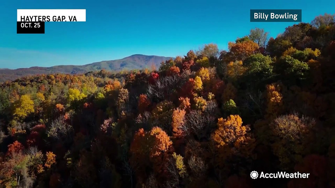 Fall foliage makes for a stunning show as October nears an end - video ...