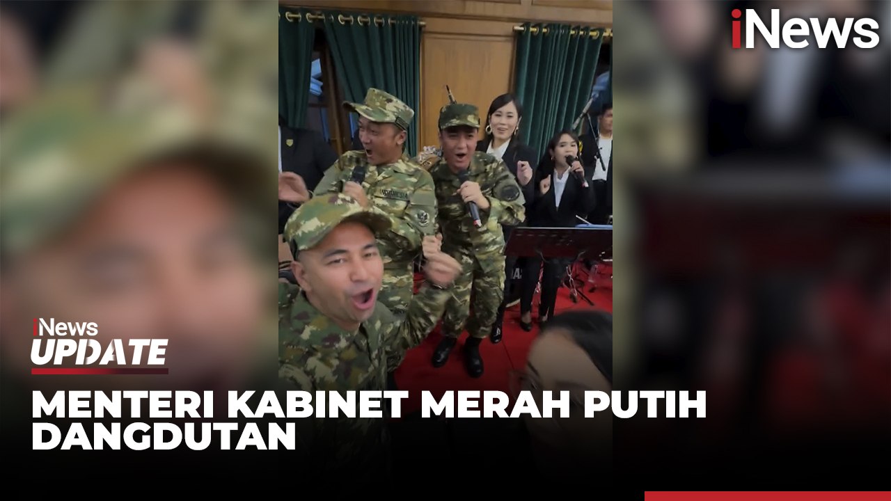 Momen Menteri Kabinet Prabowo Dangdutan Seusai Makan Malam di Akmil