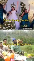 Boys vs Girls In Family Functions 