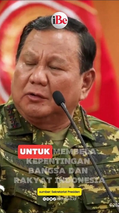 Presiden Prabowo Subianto menekankan pentingnya kepemimpinan Teladan dengan prinsip Ing Ngarso Sung Tulodo