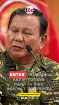 Presiden Prabowo Subianto menekankan pentingnya kepemimpinan Teladan dengan prinsip Ing Ngarso Sung Tulodo