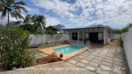 DECORDIER immobilier Maurice MA7-1403 – Villa à vendre – Pointe aux Piments