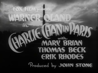Charlie Chan In Paris (1935) B&W