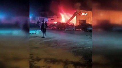 Eşi ile tartıştıktan sonra cinnet getiren esnaf işyerini ateşe verdi