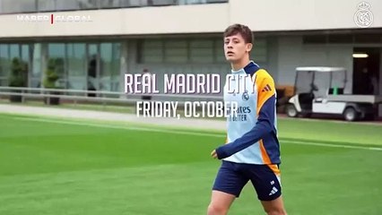 Real Madrid City Tesisleri'nde 25 Ekim 2024 Cuma günü saat 11:00, topun başında Arda Güler