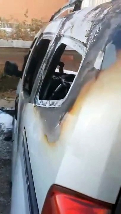 Polis memurunun aracını kundaklayan şüpheli tutuklandı