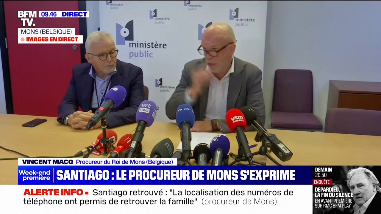 Vincent Macq (procureur du Roi de Mons, en Belgique), sur l'arrestation des parents de Santiago: "L'interpellation s'est passée sans heurts"