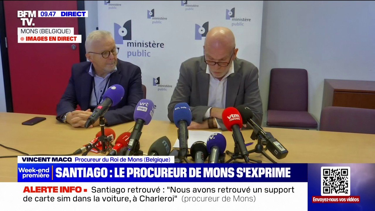 Santiago: "On sait qu'ils avaient loué une chambre pour quatre nuits", indique le procureur de Mons