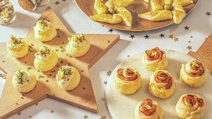 Canapés de hojaldre - Cocina Fácil