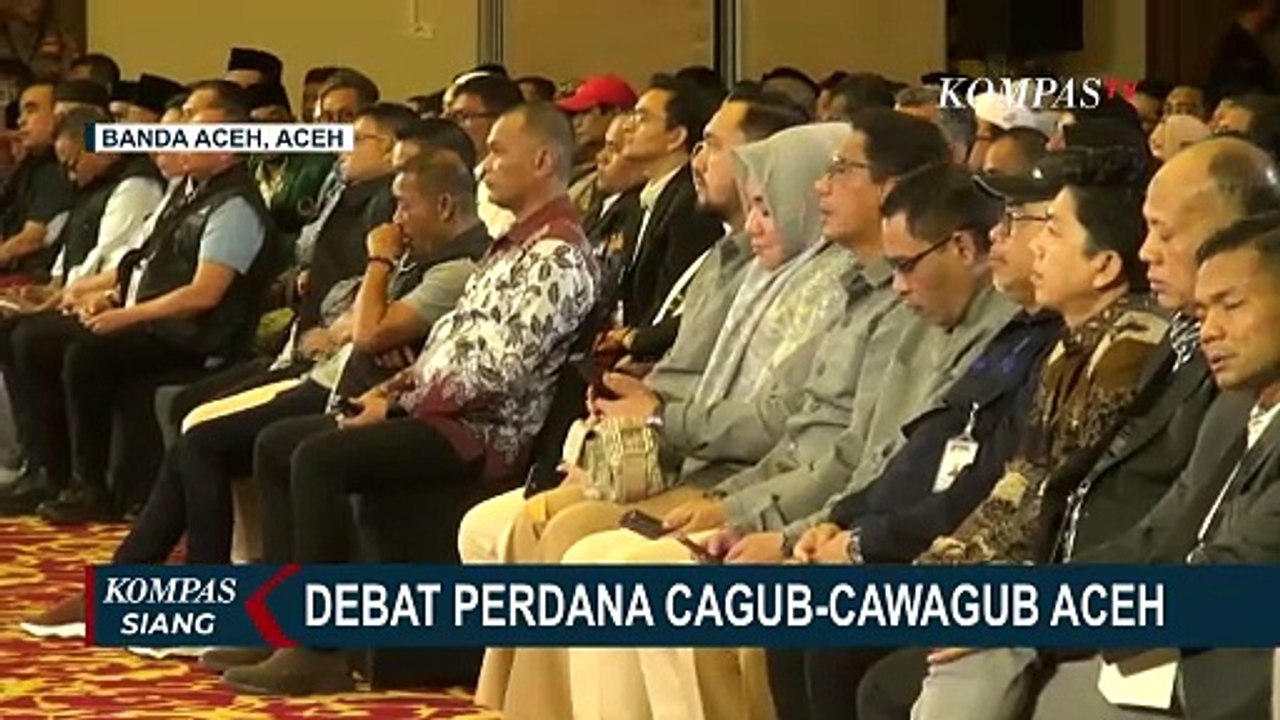 2 Pasangan Cagub-Cawagub Aceh Adu Gagasan di Debat Perdana