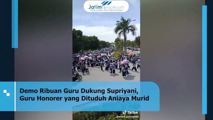 Ribuan Guru Demo Dukung Supriyani, Guru Honorer Yang Dituduh Aniaya Murid