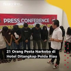 21 Orang Pesta Narkoba di Hotel Ditangkap Polda Riau