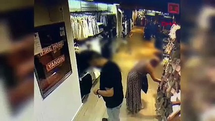 AVM'de kadınları taciz eden sapık kamerada