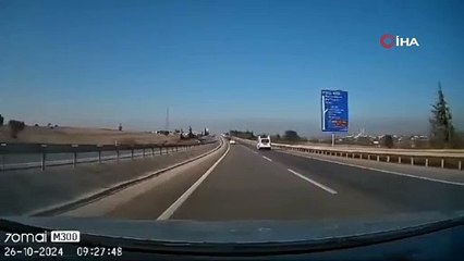 Bursa'da kaza anı kamerada