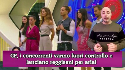 GF, i concorrenti vanno fuori controllo e lanciano reggiseni per aria!