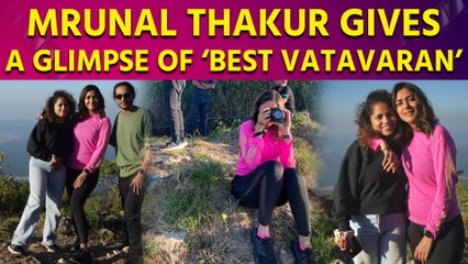 Mrunal Thakur gives a glimpse of ‘best vatavaran’ in Rishikesh