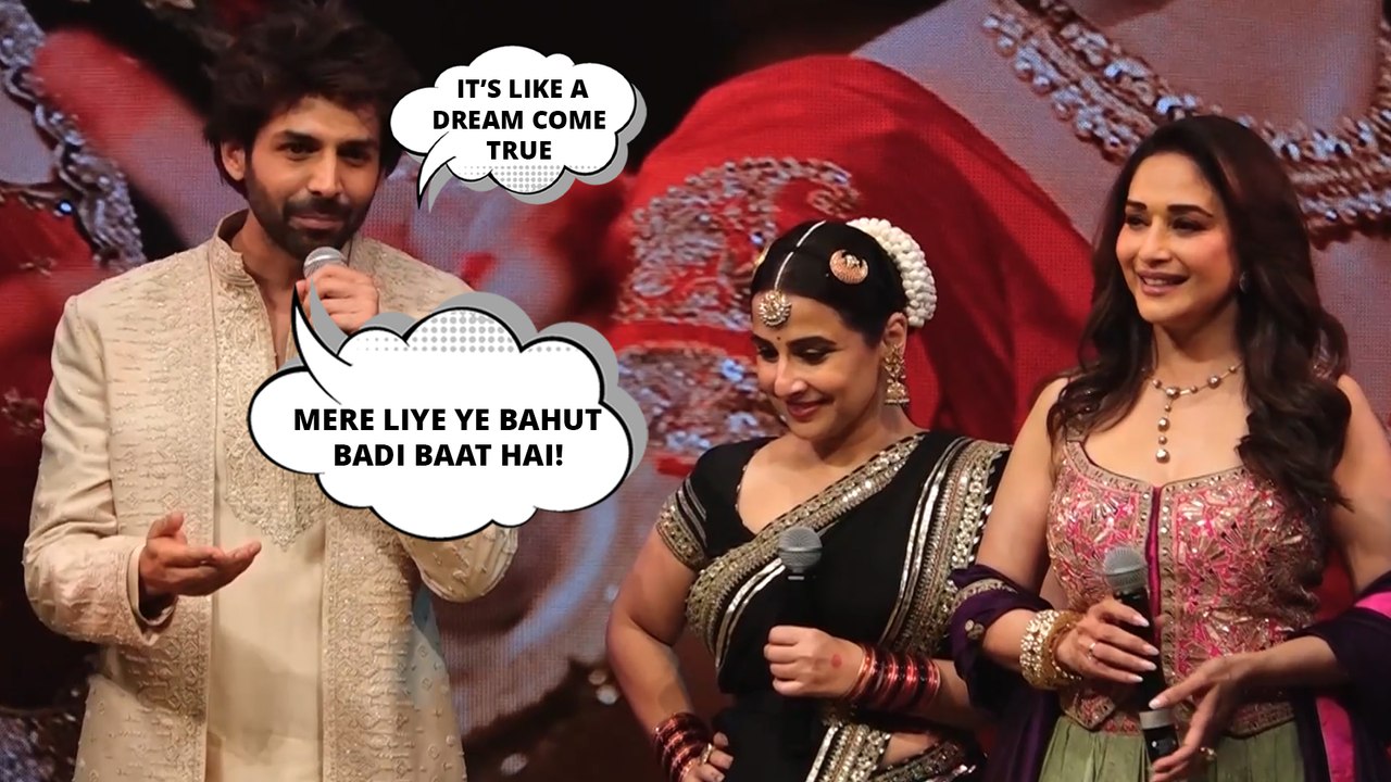 Kartik Aaryan Opens Up About Sharing the Screen With Legends Madhuri Dixit & Vidya Balan in Bhool Bhulaiyaa 3