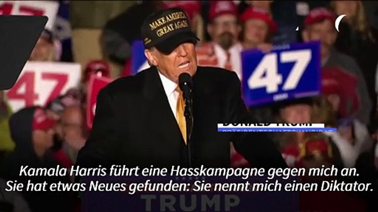 Trump: Harris führt eine 'Hasskampagne gegen mich'