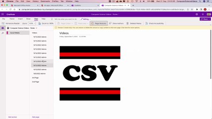 How to USE Microsoft OneNote for Office 365 On a Mac - Tutorial 14 - Access Page Versions - New