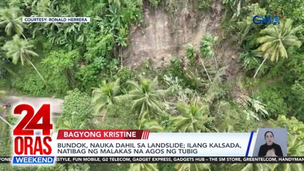 24 Oras Weekend Part 1 - Libon isolated dahil sa pagguho; Mga binagyo nahatiran ng tulong; Jeepney tumagilid; atbp