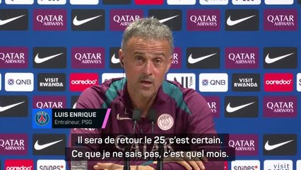 PSG - Luis Enrique : “Ramos sera de retour le 25, mais je ne sais pas de quel mois !”