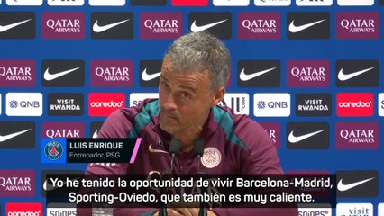 Luis Enrique compara 'El Clásico' con el Marsella-PSG