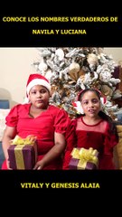 CONOCE LOS NOMBRES REALES DE NAVILA Y LUCIANA #humor #navila #comedia #luciana  #viral #esnavidad
