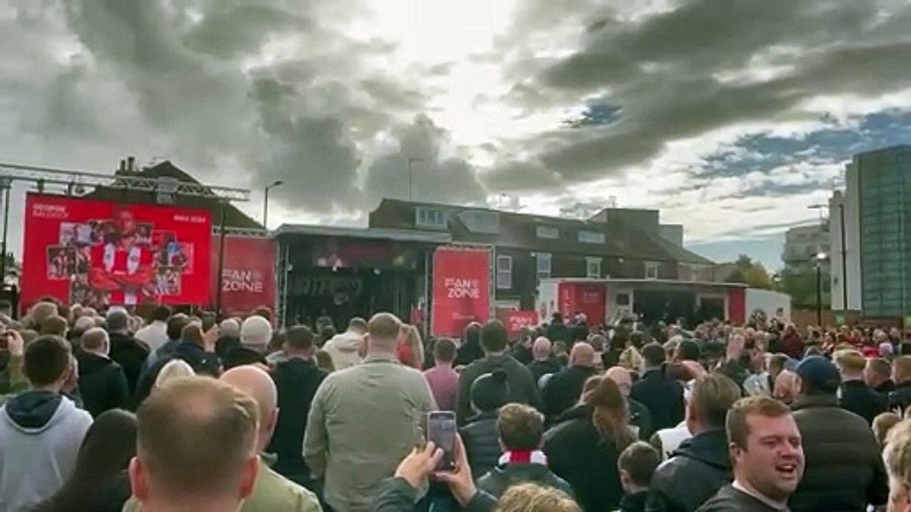 Tribute to George Baldock in Sheffield United fan zone ahead of Stoke City clash