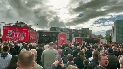 Tribute to George Baldock in Sheffield United fan zone ahead of Stoke City clash