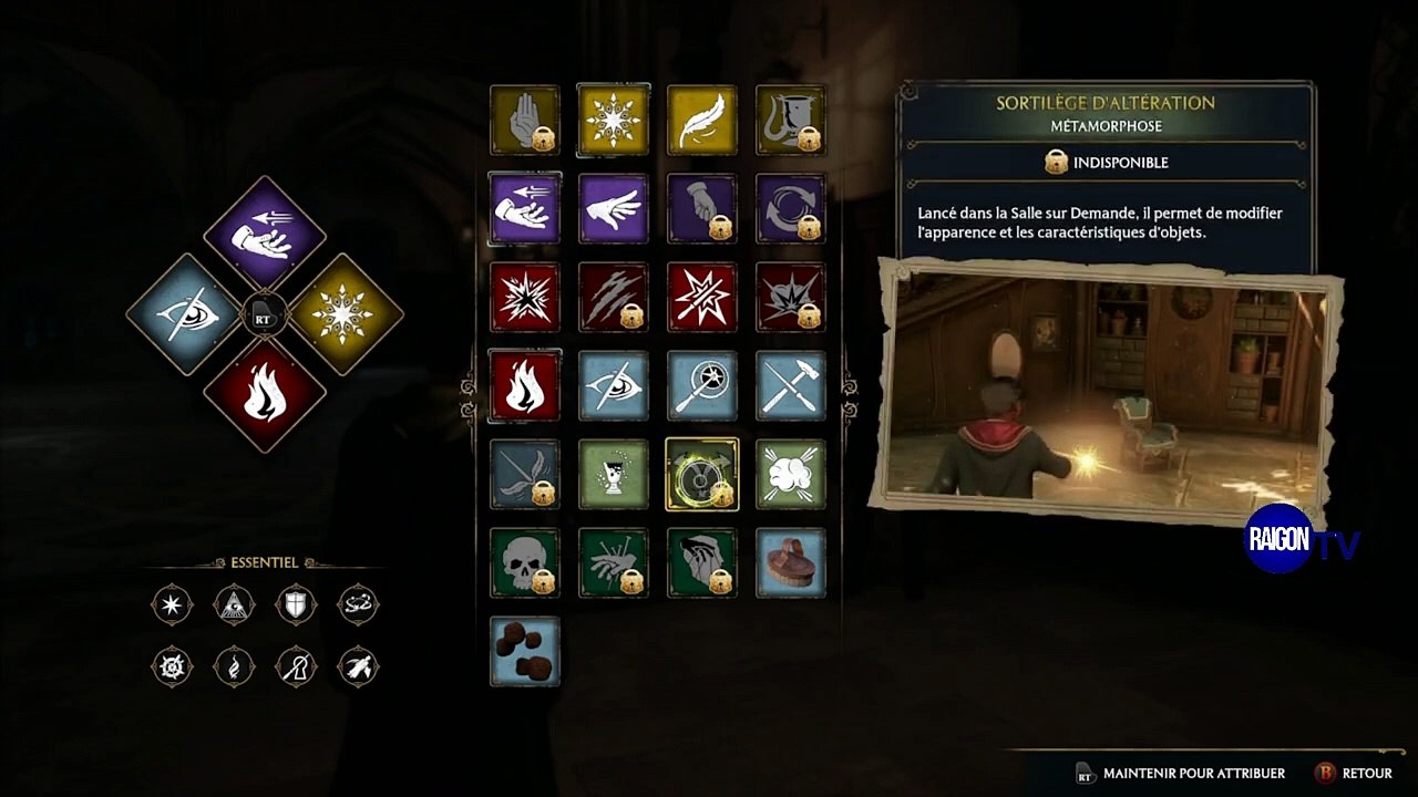 Comment dévérouiller une porte _ coffre avec Alohomora Hogwarts Legacy ouvrir le sort serrure