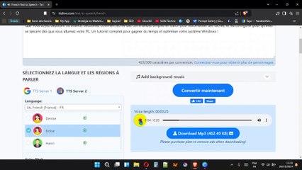 Générateur de voix 100% gratuit
