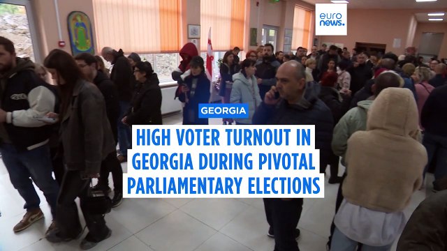 High voter turnout in Georgia's pivotal parliamentary elections