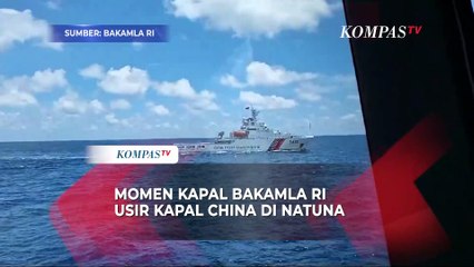 Tegang! Kapal Bakamla RI Bayang-bayangi Kapal China Coast Guard di Laut Natuna
