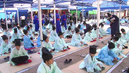 어린이들이 조선시대 선비처럼! 초등학생 과거시험 재현 🎓