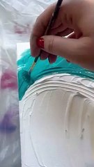 Artist is showcasing a few abstract art pieces from her new collection!