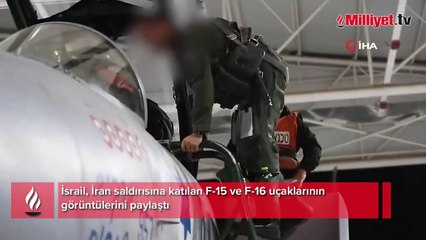İsrail görüntüleri ilk kez yayınladı! İran'ı böyle vurdular