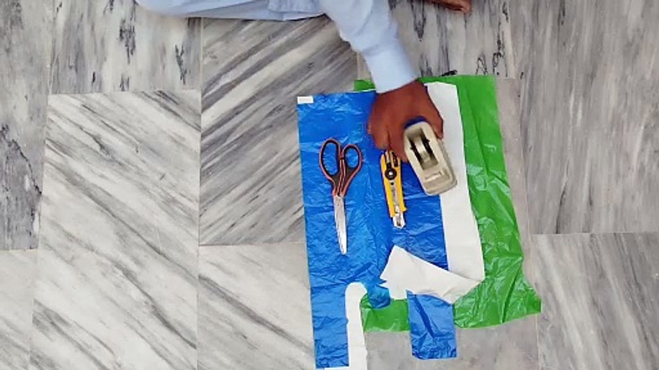 DIY Kites from Plastic Bags with Bamboo Stick & Flying video Dailymotion