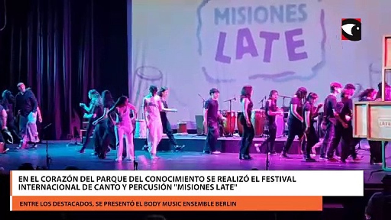 En el corazón del Parque del Conocimiento se realizó el Festival Internacional de Canto y Percusión