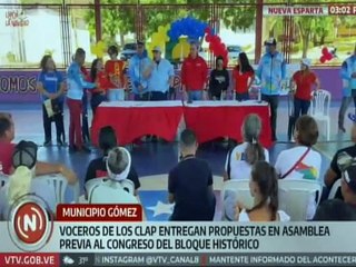 Voceros de los CLAP de Nueva Esparta se preparan para el Congreso del Bloque Histórico