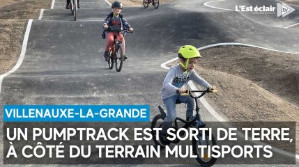 Un pumptrack est sorti de terre, à côté du terrain multisports, à Villenauxe-la-Grande