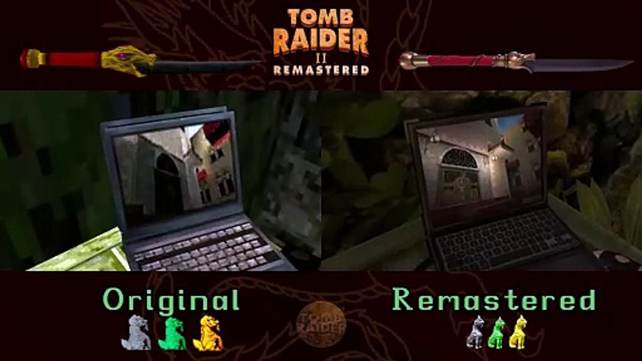 TR2 Original vs Remastered Cutscenes
