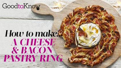 Baked Camembert And Bacon Wreath  | Recipe
