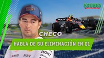 Las PRIMERAS PALABRAS de Checo Pérez tras ELIMINACIÓN en Q1 | Estadio Deportes