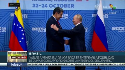 Analistas critican veto de Brasil al ingreso de Venezuela en los BRICS