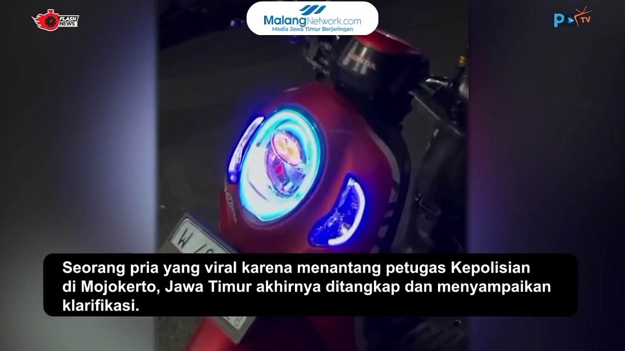 Menantang Petugas Kepolisian, Pria Ini Klarifikasi