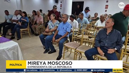 Mireya Moscoso sobre el Partido Panameñista: 'desgraciadamente ha decaído mucho'