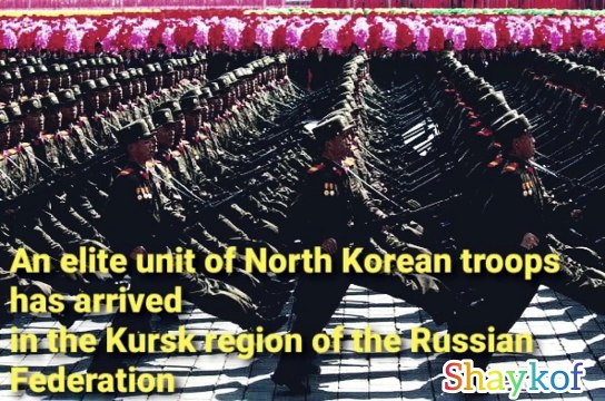 An elite unit of North Korean troops has arrived in the Kursk region of the Russian Federation