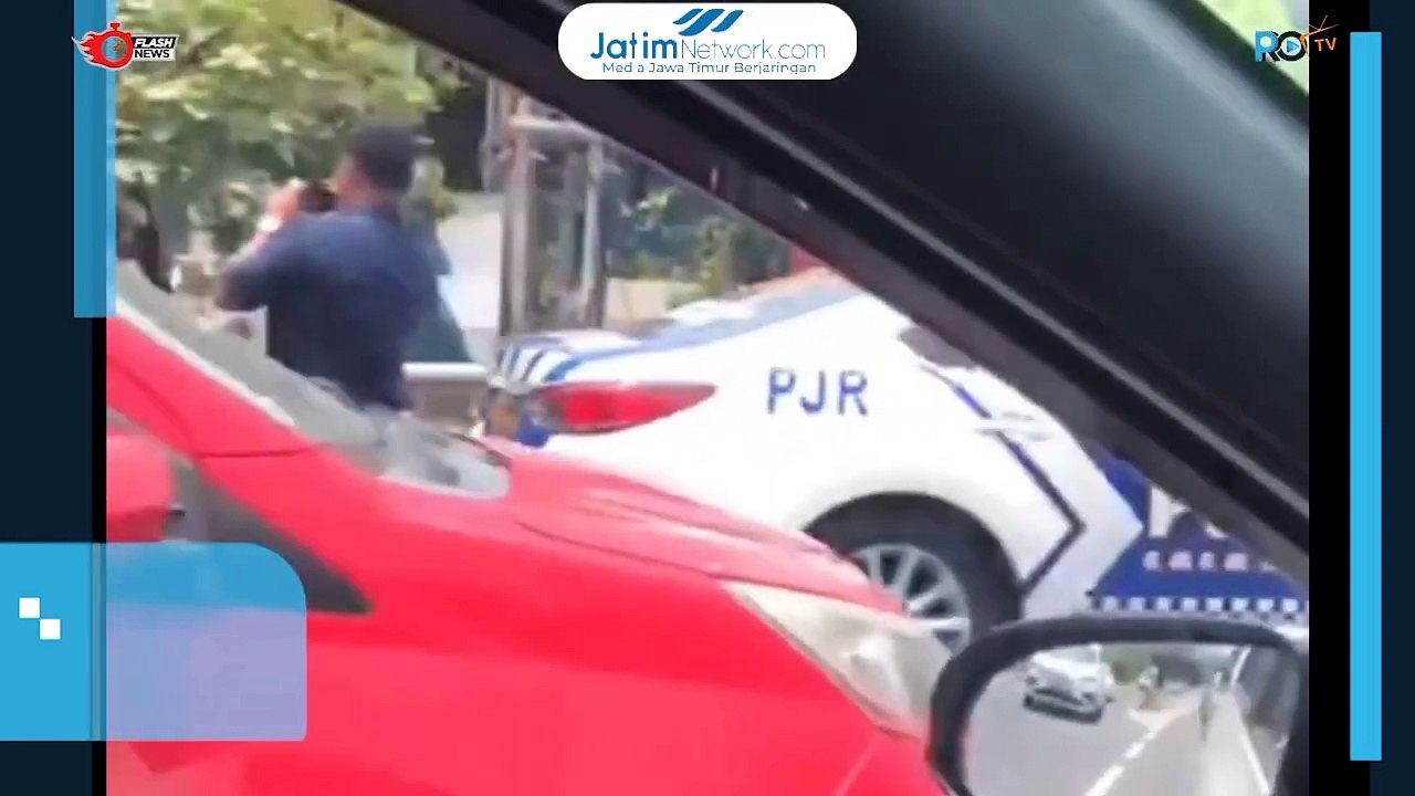 Polisi Kena Hukum Squad Jump Oleh Atasan di Pinggir Jalan Tol