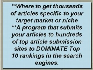 Money Making Opportunities - SEE